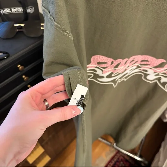 NWT Purple Brand Double Trouble olive tshirt sz XL - Picture 2 of 7